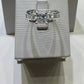 14K White Gold 1.45 CTW Natural Diamond Princess-Cut Engagement Ring with Baguette & Round Diamond Accents