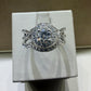 1 CTW Twist Halo Diamond Wedding Set | 14K White Gold, 0.31 CT Center