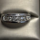 MEN'S  7 ROUND DIAMOND BAND IN 14k WHITE GOLD