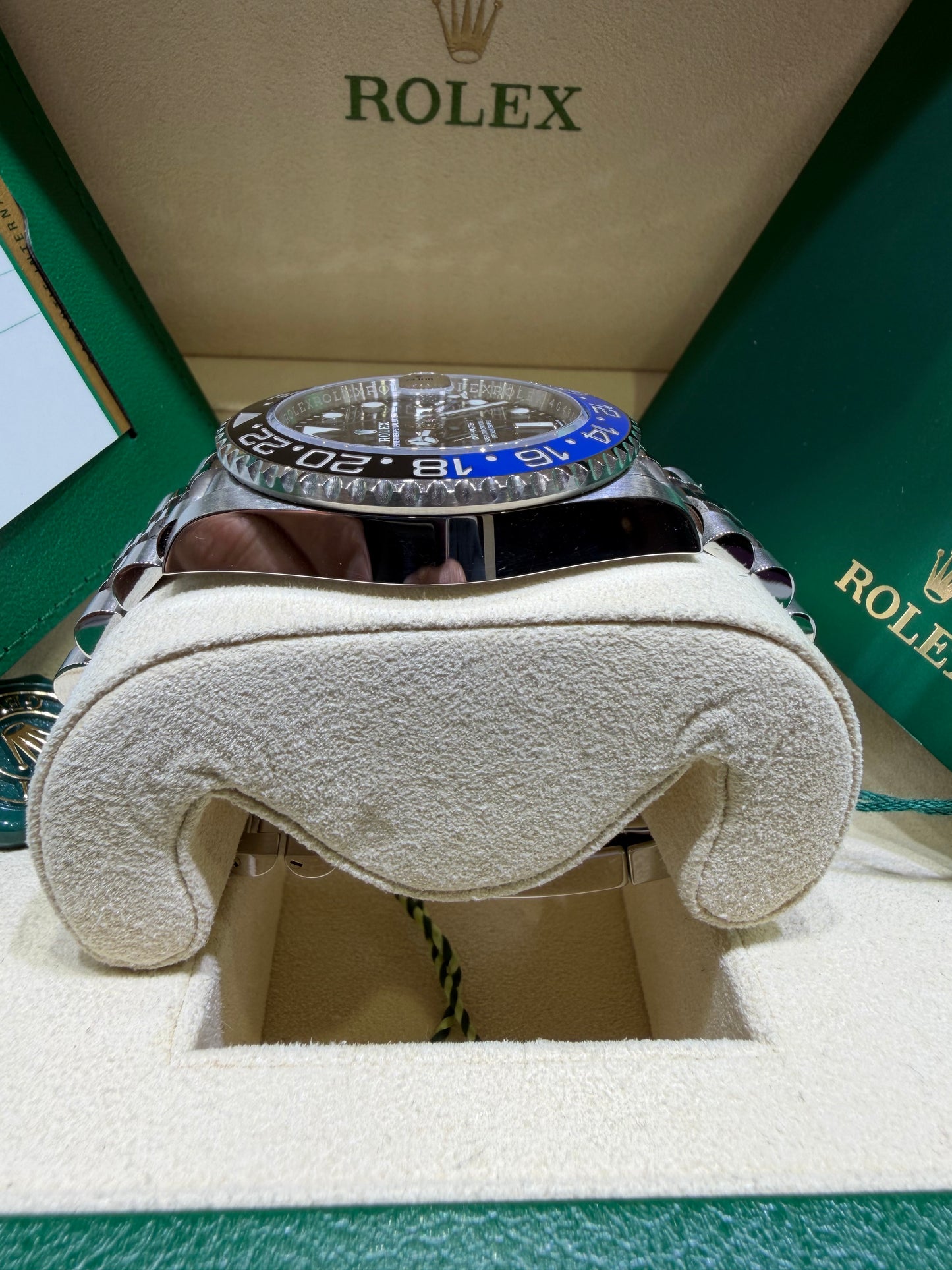 Rolex GMT-Master II 126710BLNR Batgirl Jubilee Full Set | Monica Jewelers