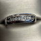 MEN'S  8 ROUND DIAMOND BAND IN 10k WHITE GOLD 1/4ctw