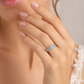 Hi1/2 CTW Princess Cut Three-Stone Diamond Engagement Ring | 14K White Gold