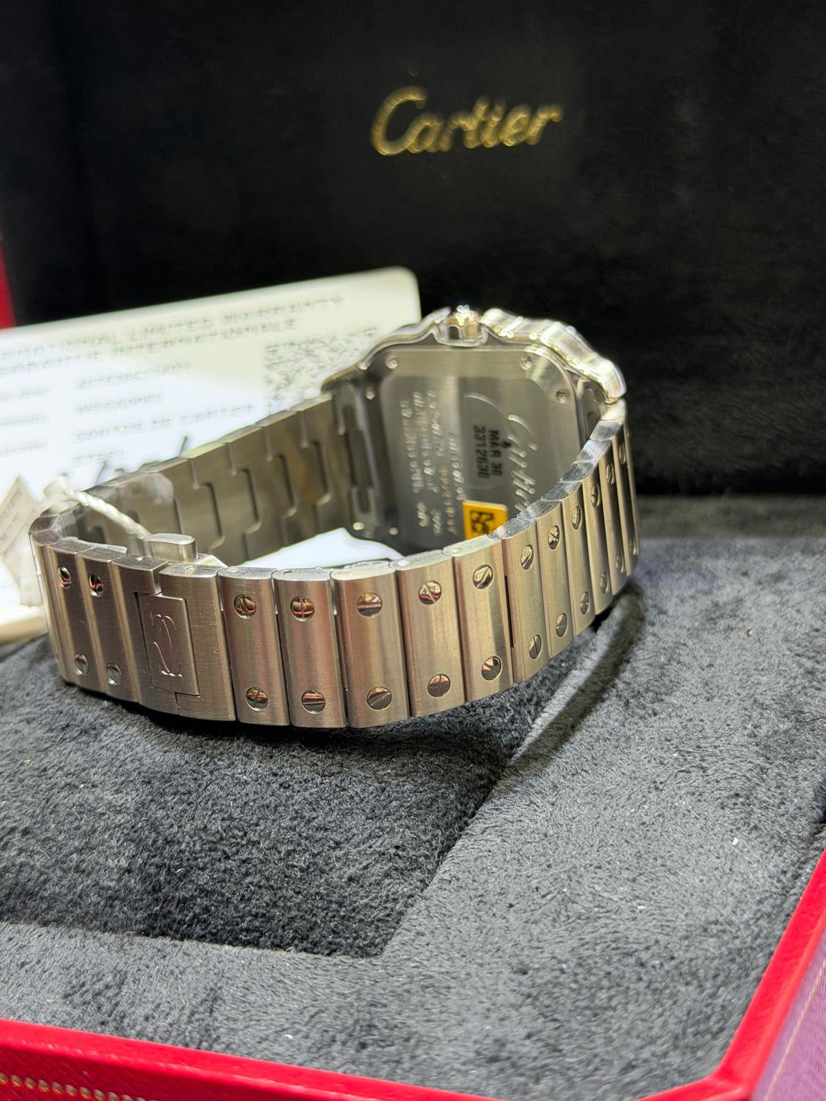 Cartier Santos Medium Blue NEW CRWSSA0029