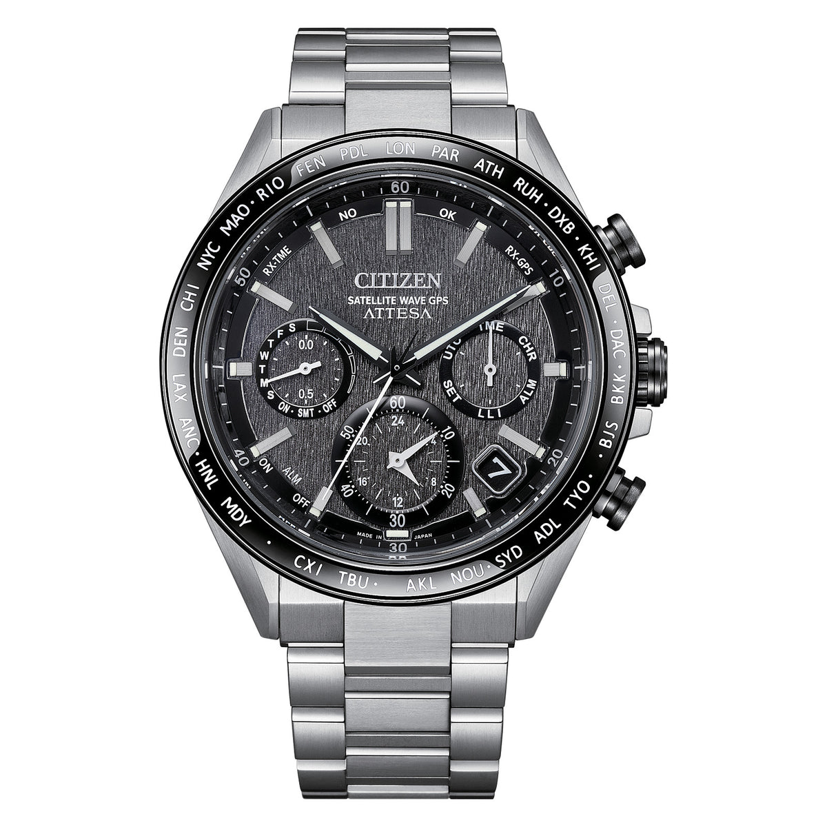 Citizen ATTESA 44.6mm Super Titanium Eco-Drive Satellite Wave GPS CC4058-67X — official product image