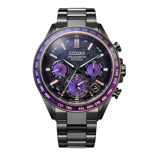 Citizen ATTESA LUXURY Limited Edition 44.6mm black DLC Super Titanium CC4085-81Z — official product image