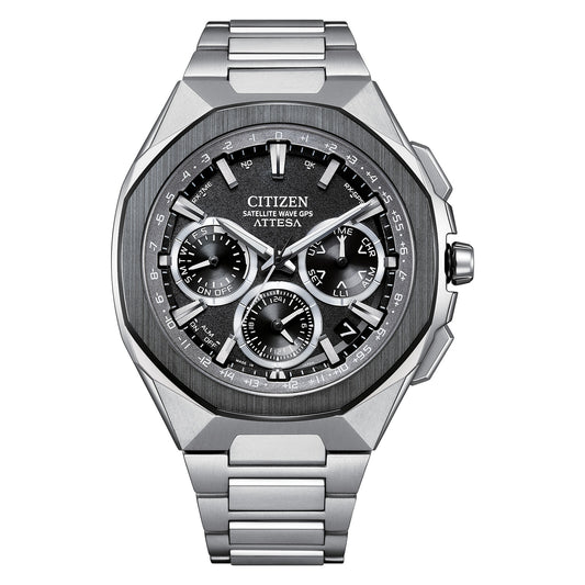 Citizen Luxury ATTESA silver-tone 43.2mm Super Titanium CC4104-53E — official product image