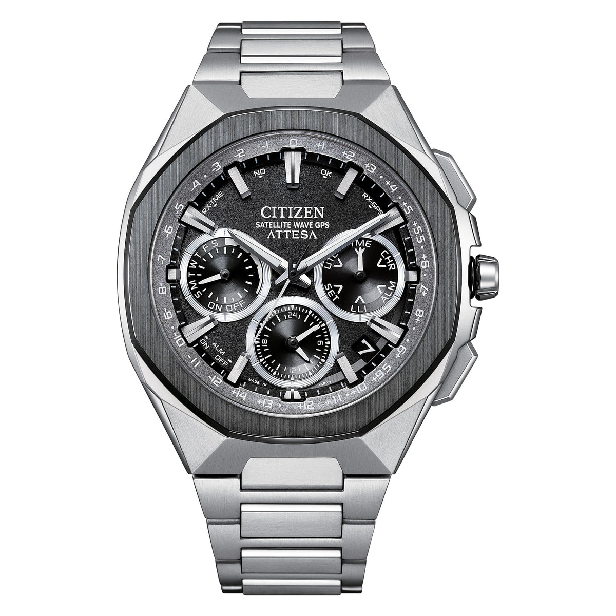 Citizen Luxury ATTESA silver-tone 43.2mm Super Titanium CC4104-53E — official product image