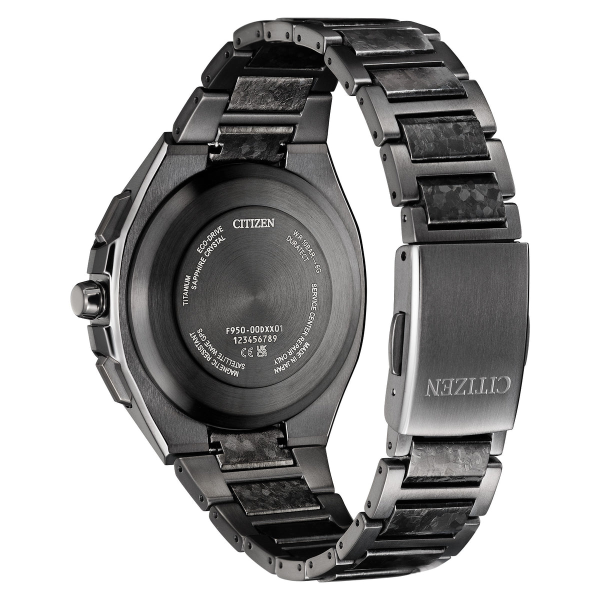 Citizen Limited Edition ATTESA F950 Spaceship Black Recrystallized Super Titanium™ 43.2mm CC4107-80H — official product image