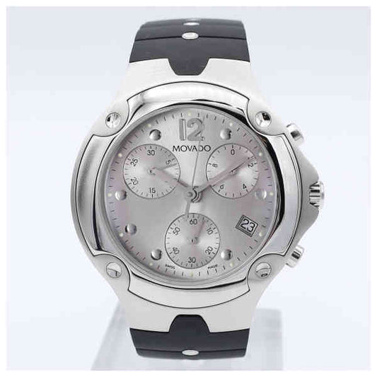 Movado Sport Chronograph Quartz Silver Dial Men's Watch 0604832