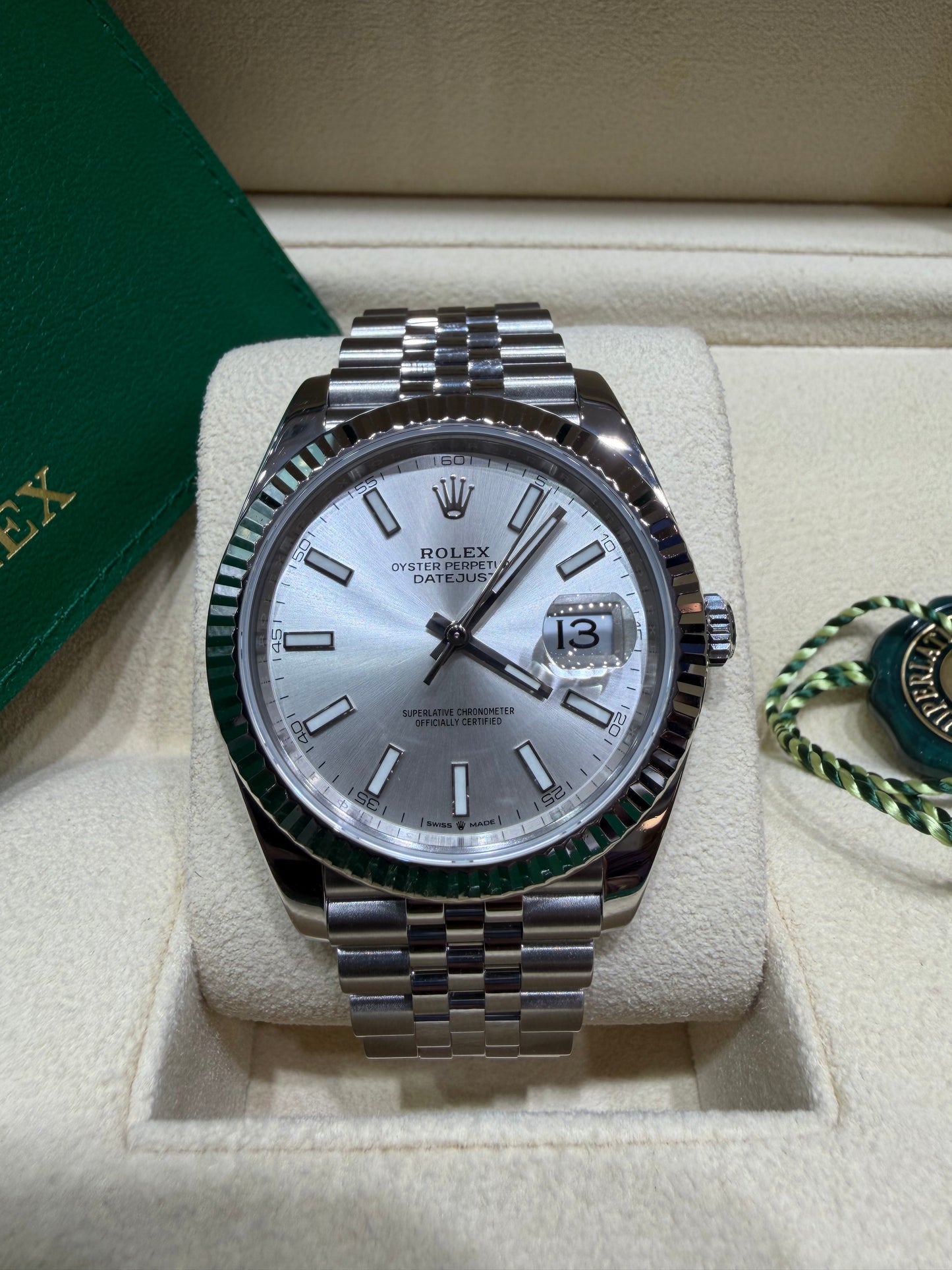 Rolex Datejust 41mm Stainless Steel 126334 SXJ Silver