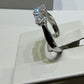1.39 CTW GSI Certified Natural Diamond Three-Stone Engagement Ring | 18K White Gold