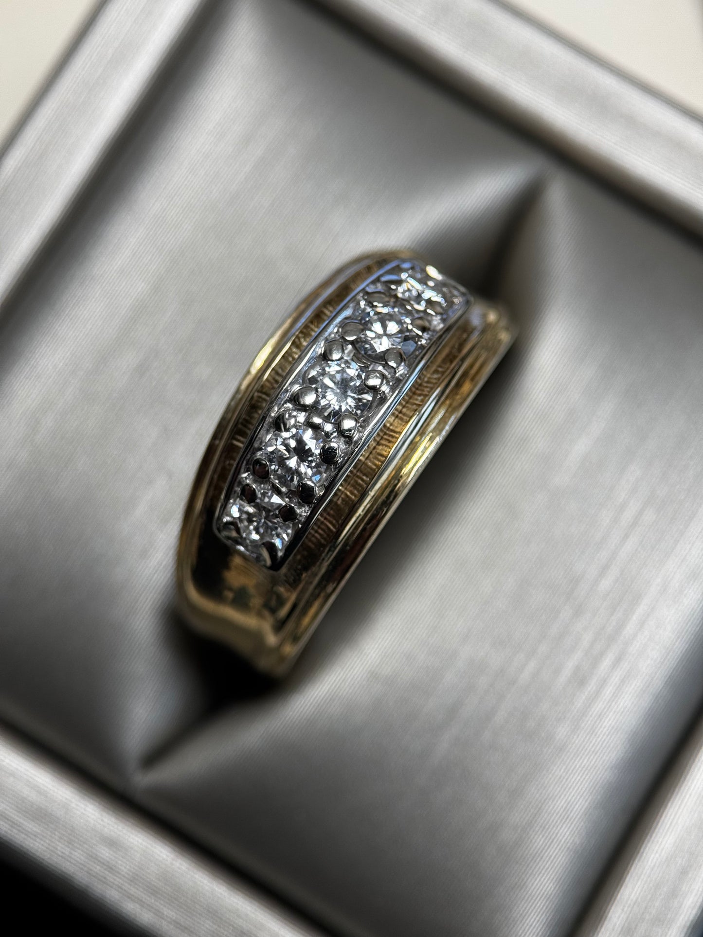 14K Gold .50 Ct. Diamond Men's Ring