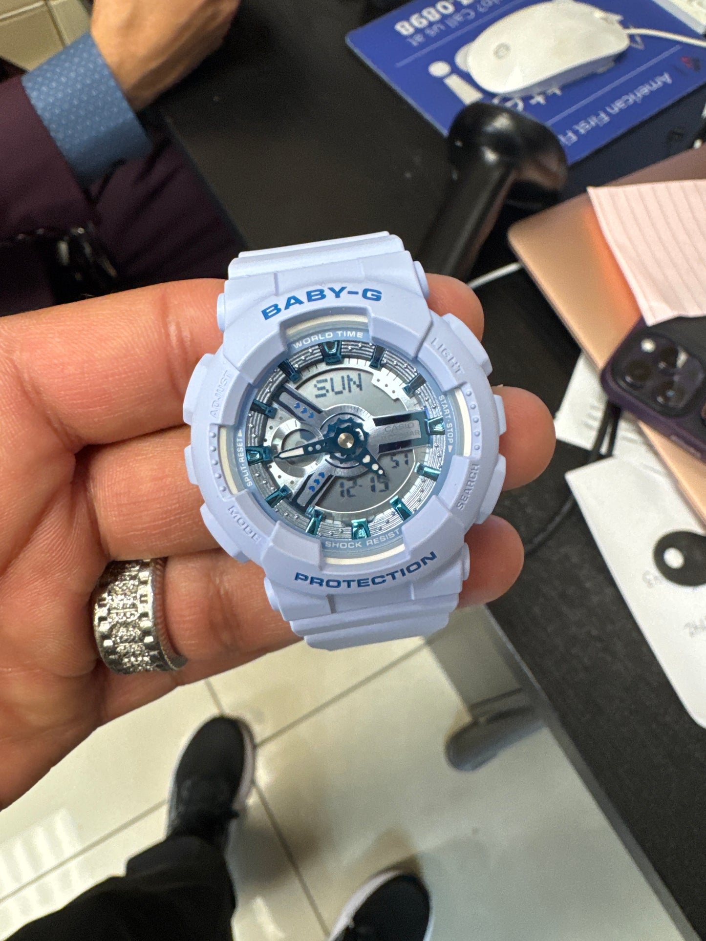 BA110yk-2A Baby gshock light purple