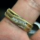 Mens Vintage Estate 14k Yellow Gold Diamond Ring .17ctw