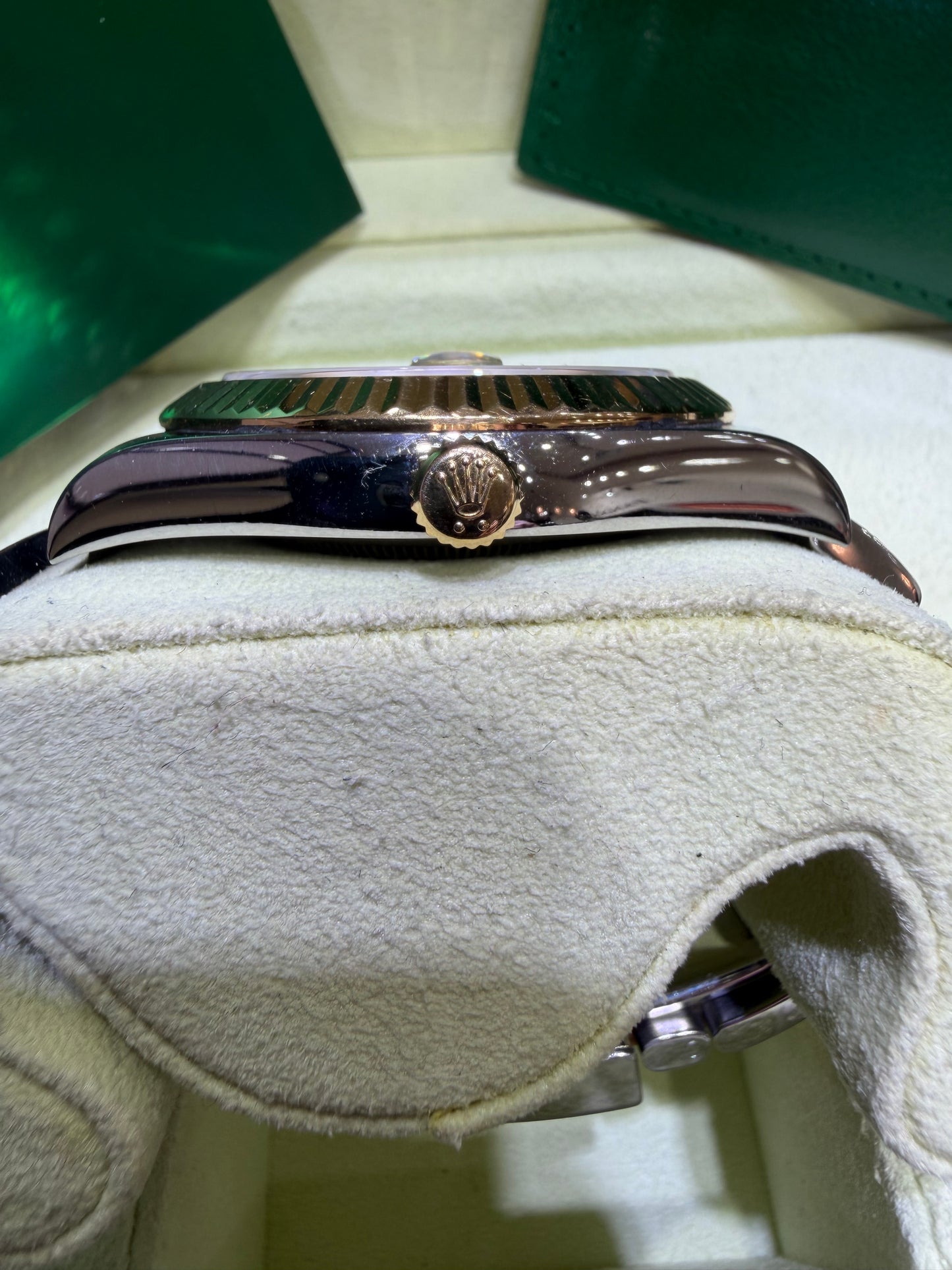 Rolex Datejust II 41mm 116333 Champagne Diamond Dial Two-Tone Box & Papers.