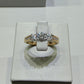 1.08 CTW Natural Diamond Three-Stone Engagement Ring | 14K Yellow Gold