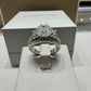 1.45 CTW Emerald Cut Three-Stone Diamond Ring | 14K White Gold