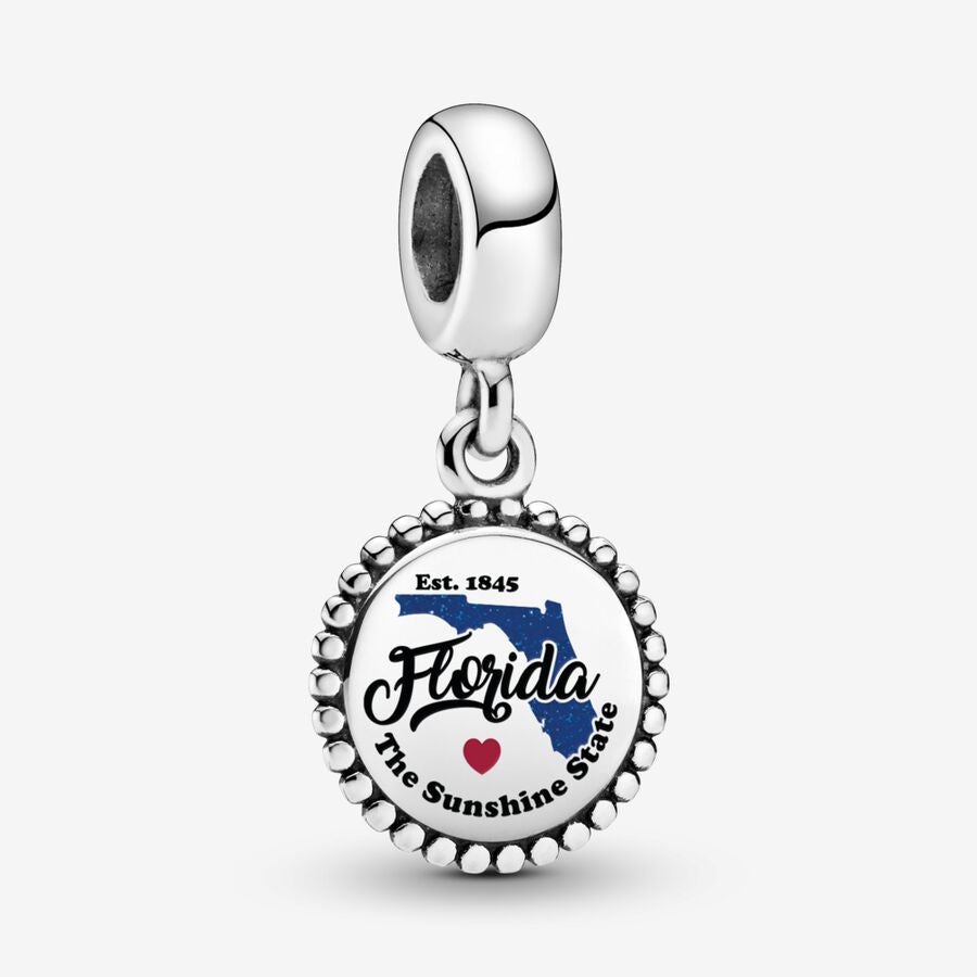 Florida Map Dangle Charm
