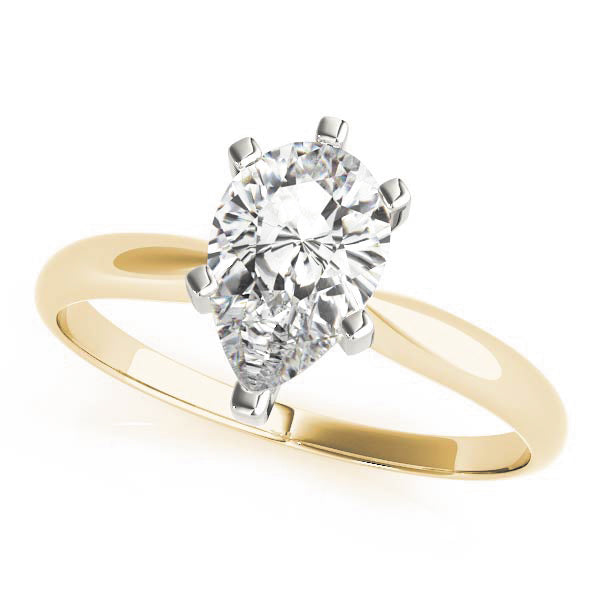 Solitaire Pear Shape Engagement Ring