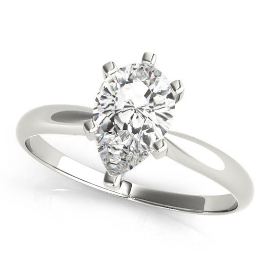 Solitaire Pear Shape Engagement Ring