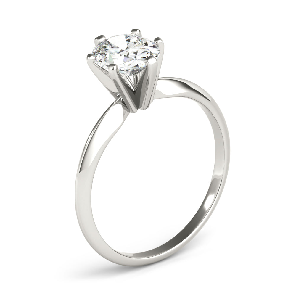 Solitaire Oval Shape Engagement Ring