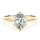 Solitaire Oval Shape Engagement Ring