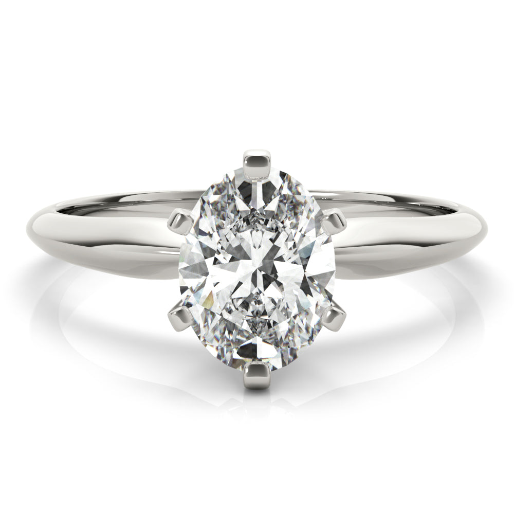 Solitaire Oval Shape Engagement Ring