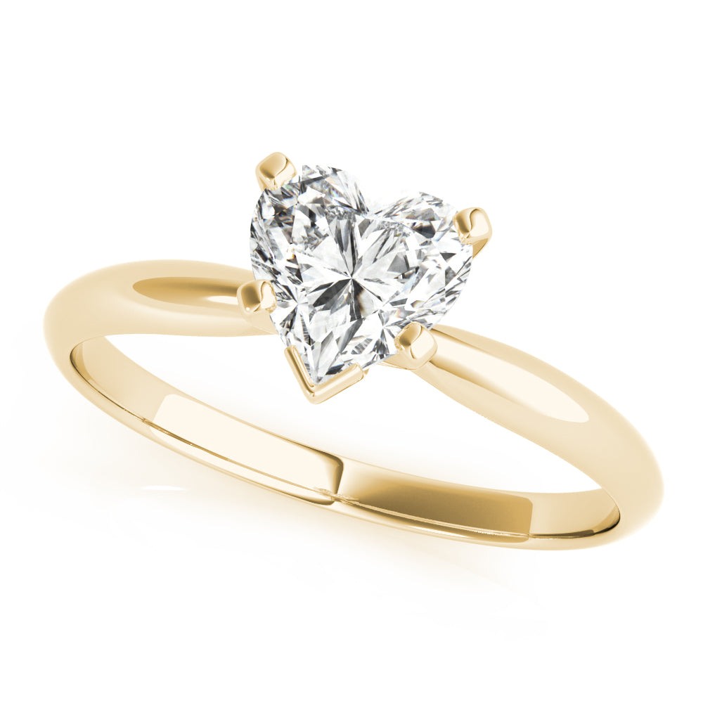 Solitaire Heart Shape Engagement Ring