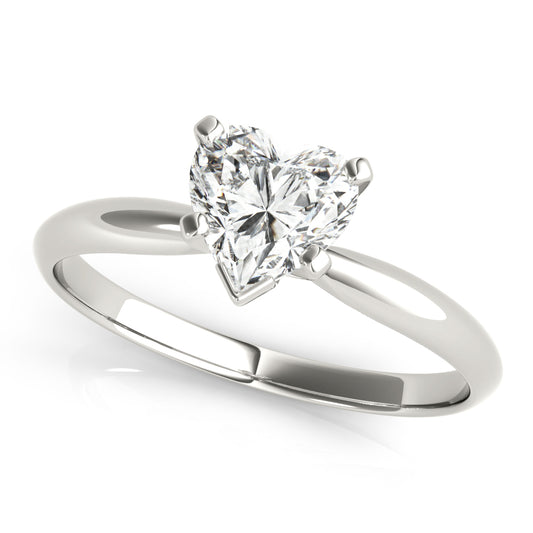 Solitaire Heart Shape Engagement Ring
