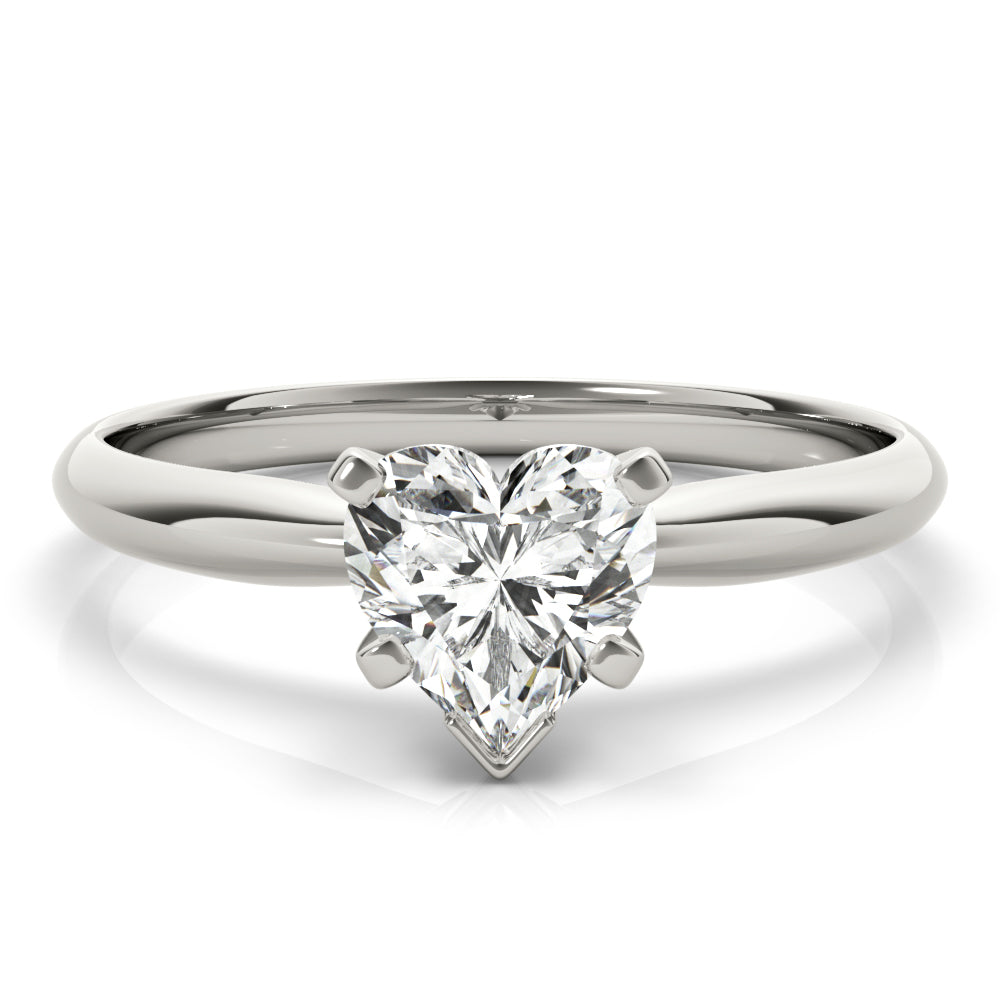Solitaire Heart Shape Engagement Ring