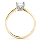Solitaire Emerald Cut Engagement Ring