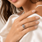 0.96 CTW Natural Diamond Halo Wedding Set in 14K White Gold – F-G Color, VS2-SI Clarity