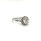 14k  two tone 1.25ctw Carat Round Shaped Halo Diamond Bridal Engagement Ring filigree