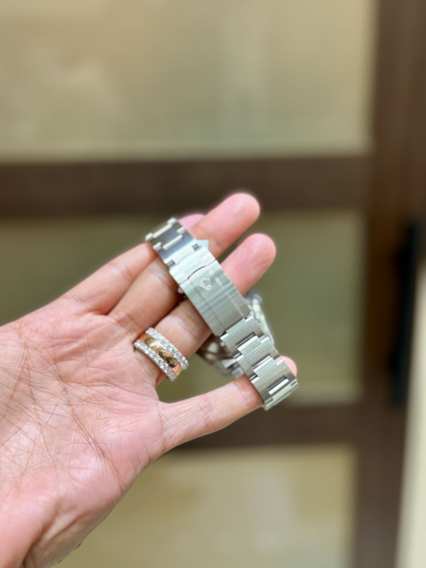 Rolex 116000 Stainless Steel 36mm Purple stick dial with smooth bezel