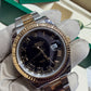 Rolex 116333 Datejust II 18k Stainless Steel 41mm Black Roman