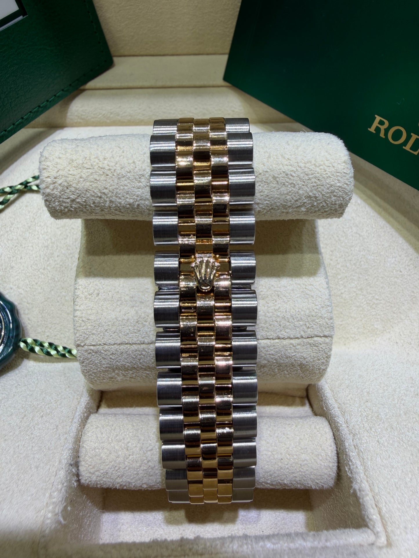 Rolex Datejust 18k/ss Jubilee factory Mother of pearl diamond dial  116233