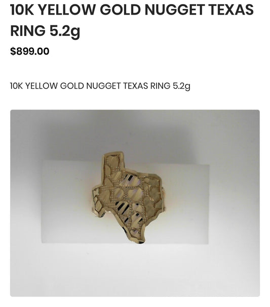 10k nugget ring