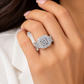 14K White Gold 2.00 CTW Natural Diamond Halo Twist Bridal Wedding Set