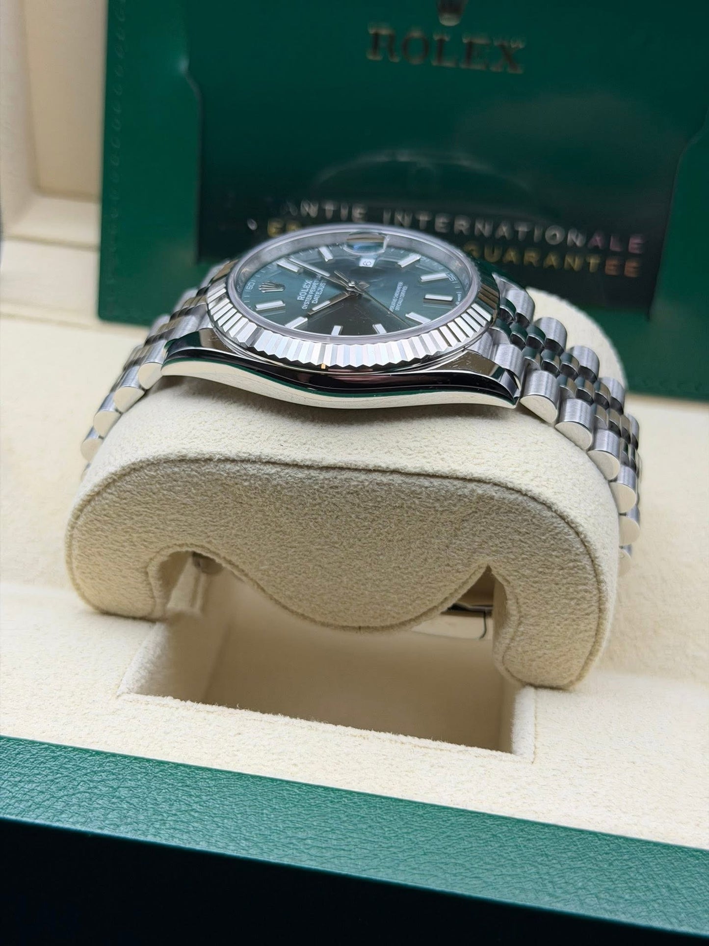 Rolex Datejust 41mm Stainless Steel 126334 GXJ Green
