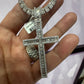 10k white gold diamond cross 13ctw