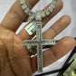 10k white gold diamond cross 13ctw