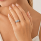 1.00 CTW Round Natural Diamond Solitaire Bridal Set in 10K White Gold | Monica Jewelers