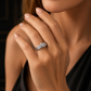 1.00 CTW Round Natural Diamond Solitaire Bridal Set in 10K White Gold | Monica Jewelers