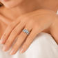 1.00 CTW Round Natural Diamond Solitaire Bridal Set in 10K White Gold | Monica Jewelers