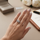 2.00 CTW Three-Stone Diamond Bridal Set in 14K White Gold (3/4 CT Center) | Monica Jewelers