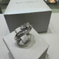 1.00 CTW Diamond Bypass Bridal Set in 10K White Gold (1/3 CT Center) | Monica Jewelers