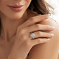 1.75 CTW Pear-Shaped Double Halo Diamond Engagement Ring in 14K White Gold – 0.50 CT Center