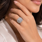 3 CTW Natural Round & Baguette Diamond Halo Ring | 14K White Gold