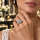 14K Rose Gold 1.50 CTW Round Diamond Double Halo Twist Wedding Set