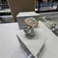 14K Two-Tone White & Rose Gold Double Halo Diamond Wedding Set